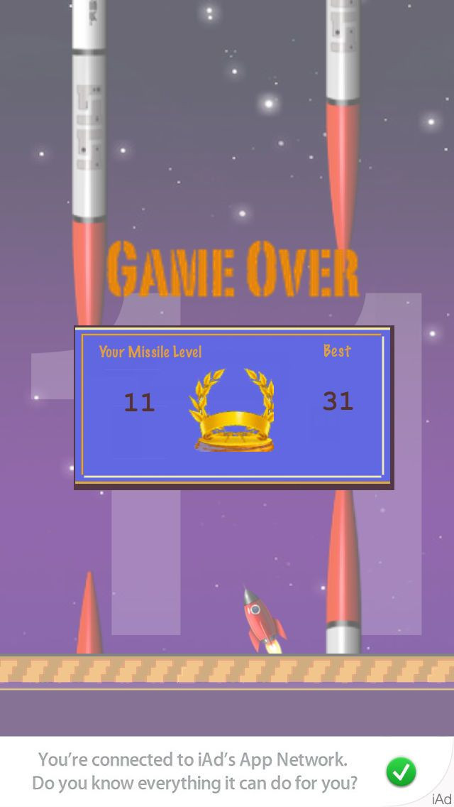 Flappy Rocket - Flap Your Way Through A Forest of Missiles Free - кадр 3