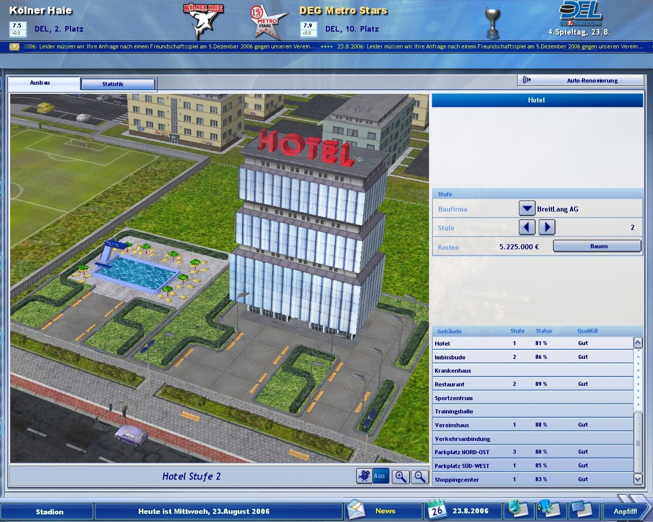 Heimspiel: Eishockeymanager 2007 - кадр 5