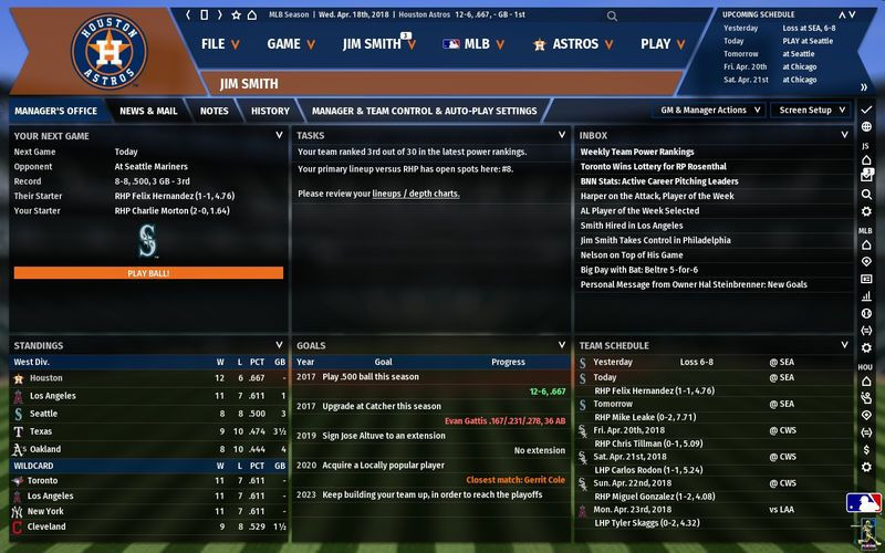 OOTP Baseball 19 - кадр 8