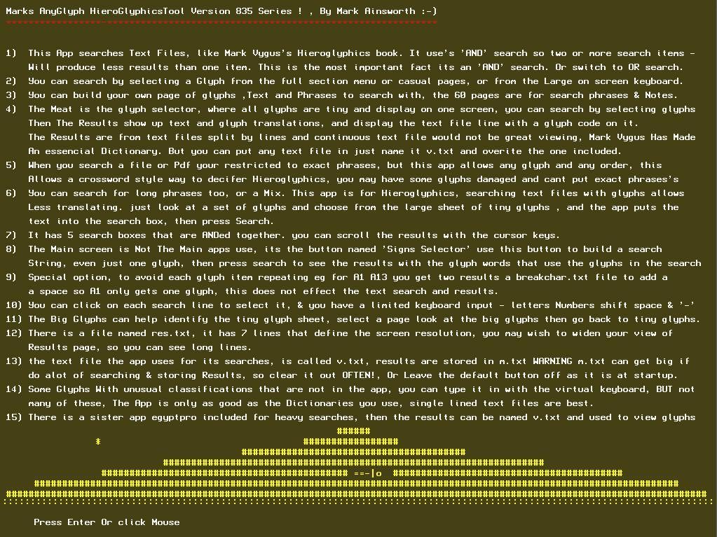 Ancient Egyptian Hieroglyphics Toolbox for translators (itch) - кадр 6