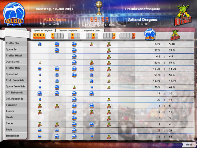 DSF Basketballmanager 2008 - кадр 10