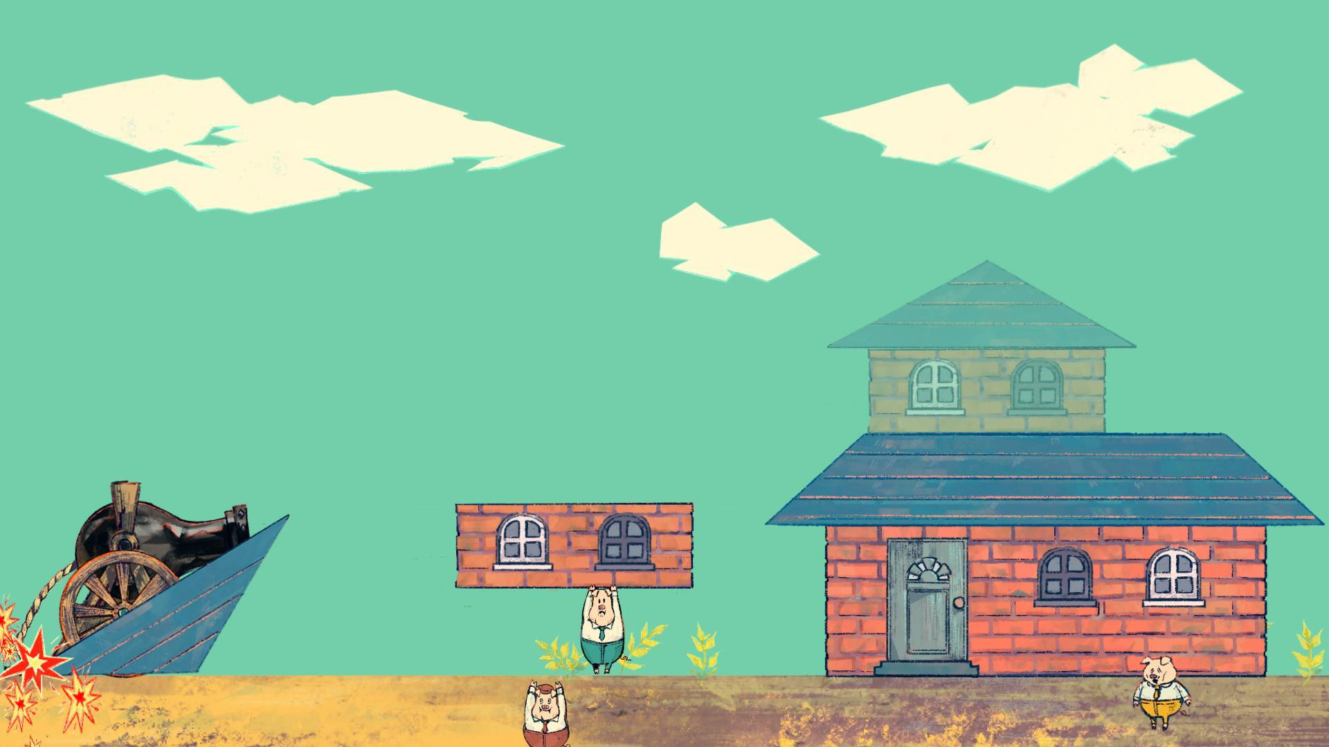 Three Little Pigs Returns - Revenge of Wolf (itch) - кадр 5