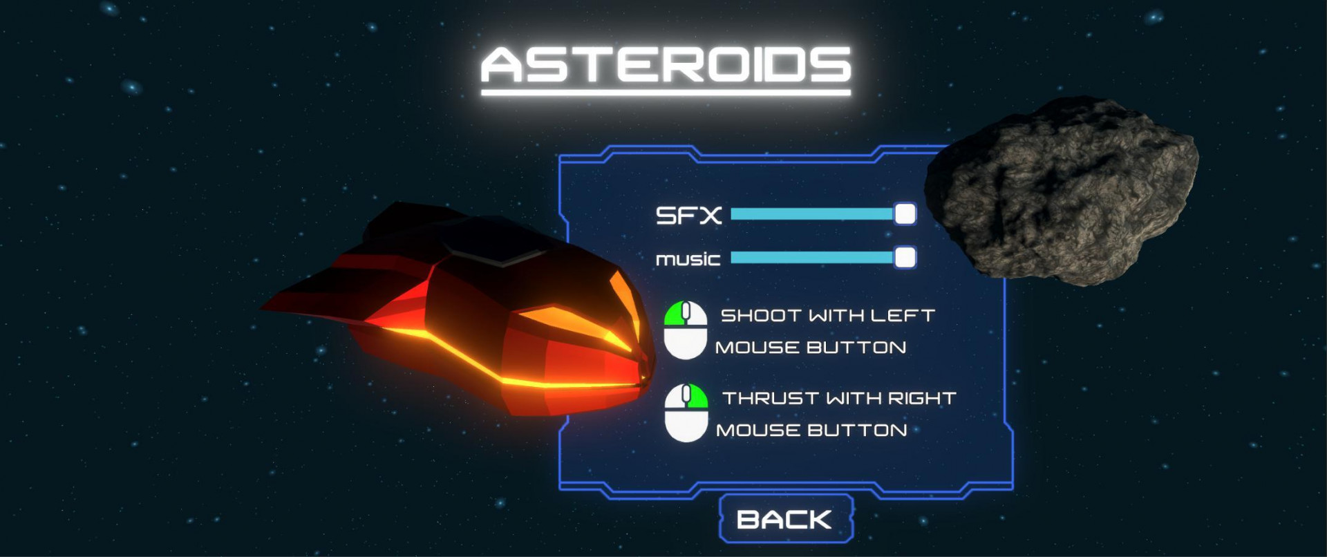 Asteroids (itch) (NickBalanda) - кадр 4