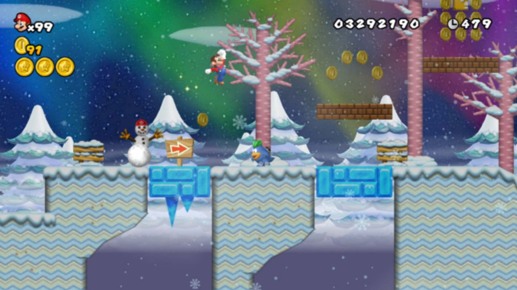 Newer Super Mario Bros. Wii: Holiday Special (ROM Hack) - кадр 1