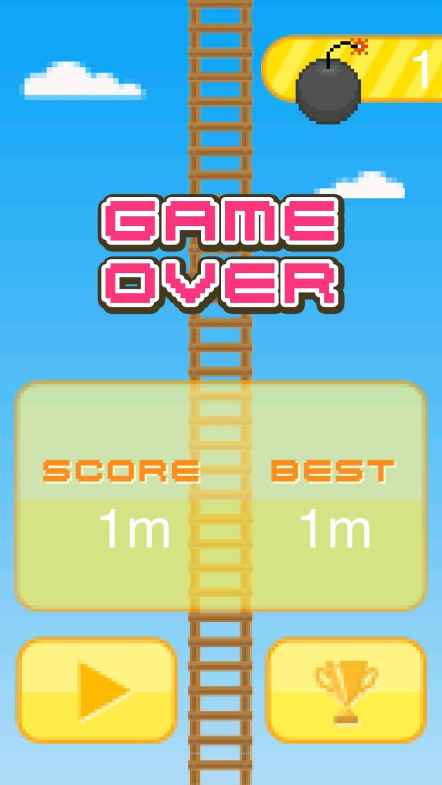Pixel Man Climbing Ladder - кадр 5