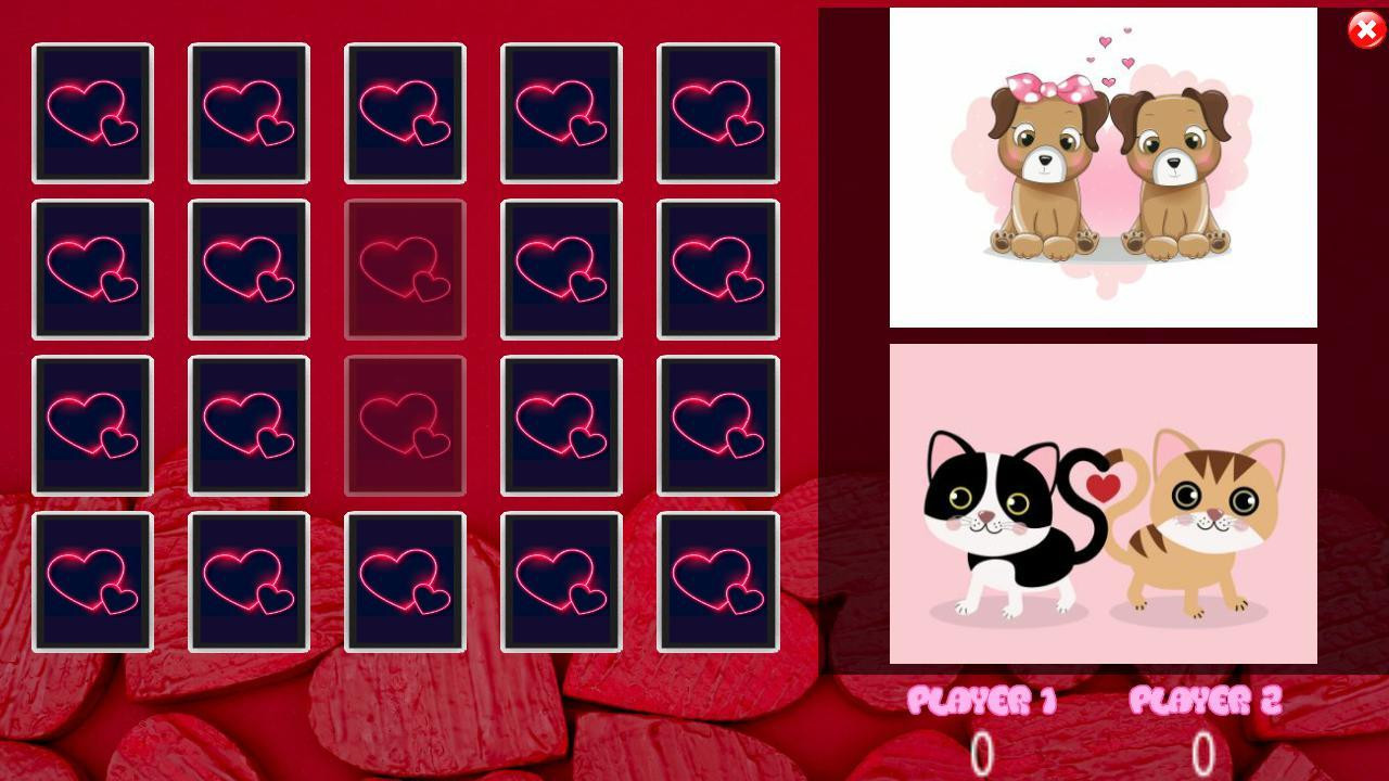 All Valentine Pairs Memory Game (itch) - кадр 7