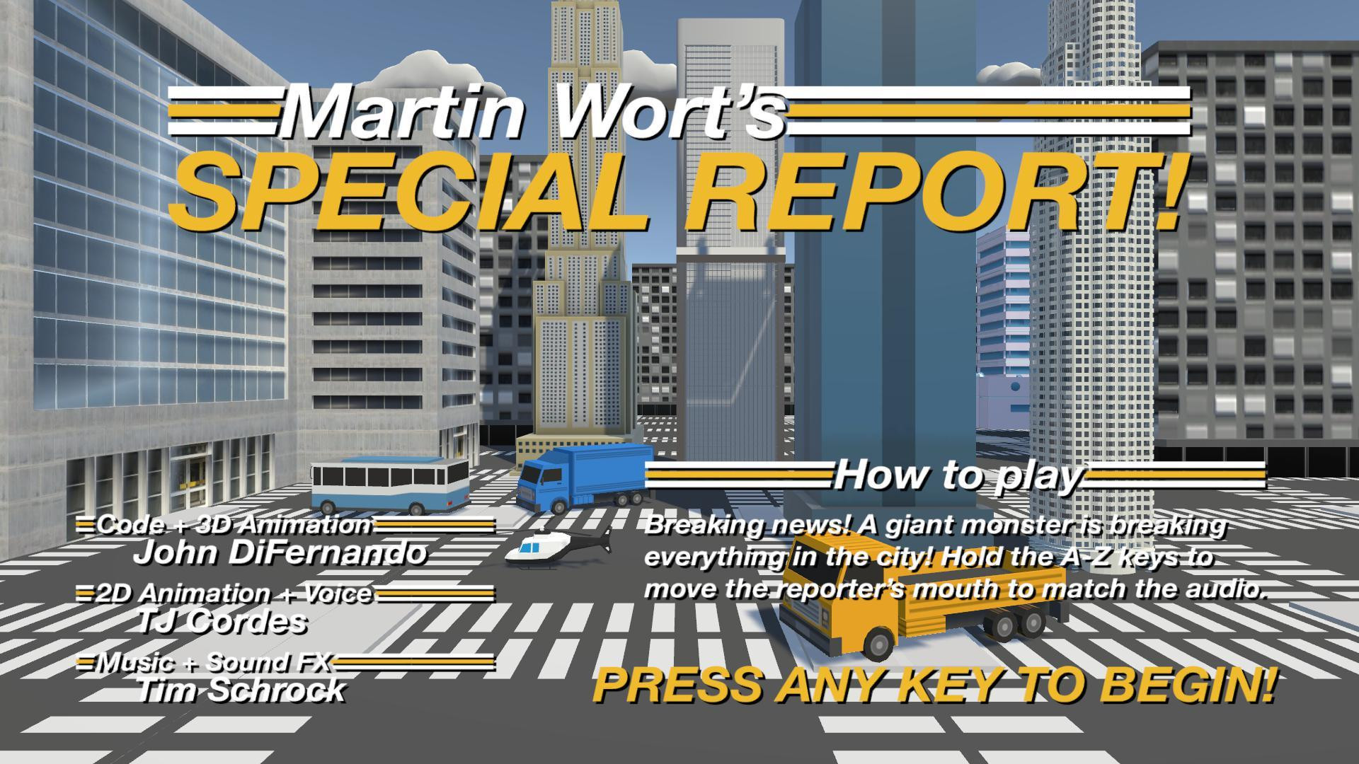 Martin Wort's Special Report (itch) - кадр 1