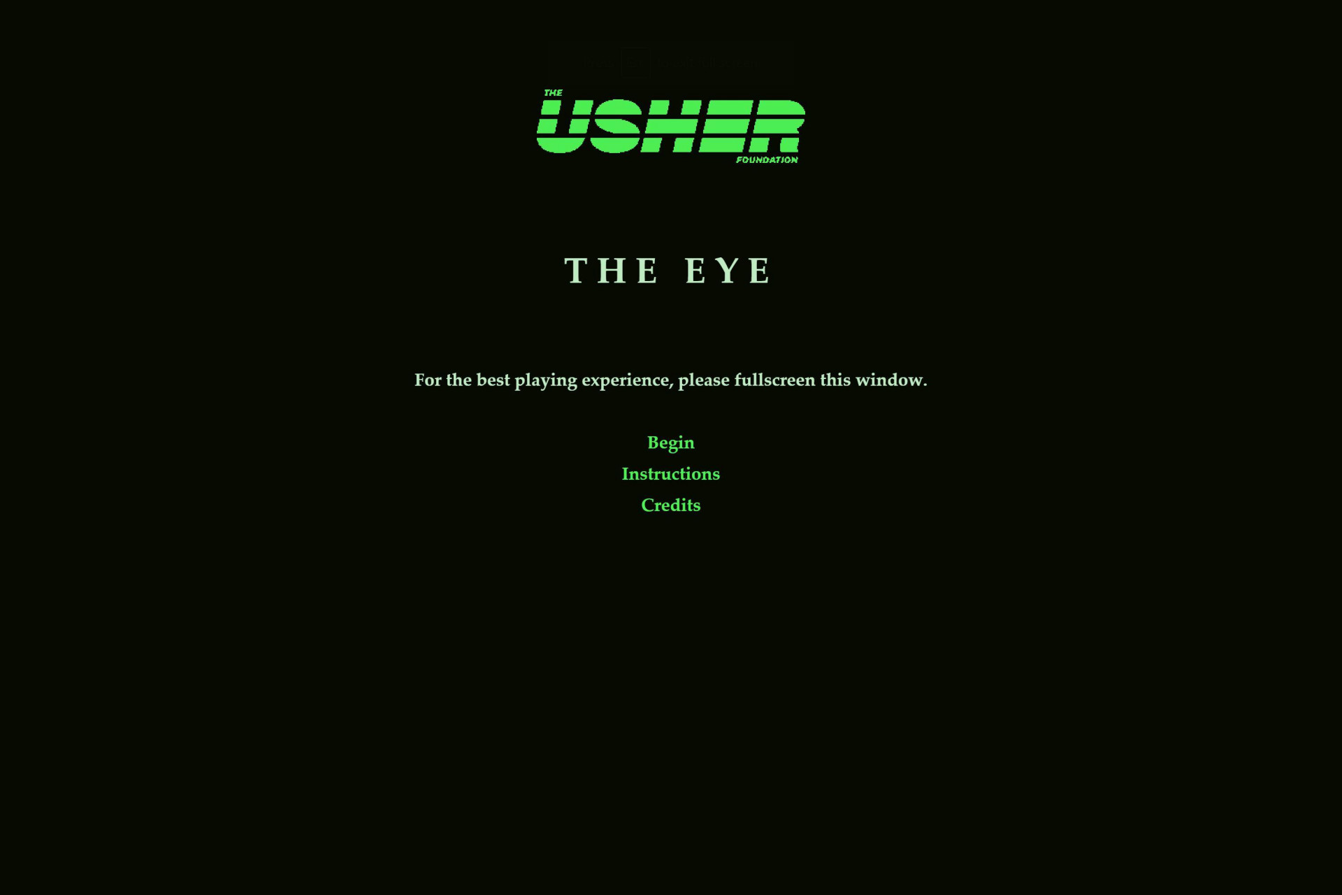 The Usher Foundation V: The Eye (itch) - кадр 3