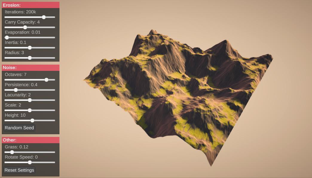 Hydraulic Erosion (itch) - кадр 1