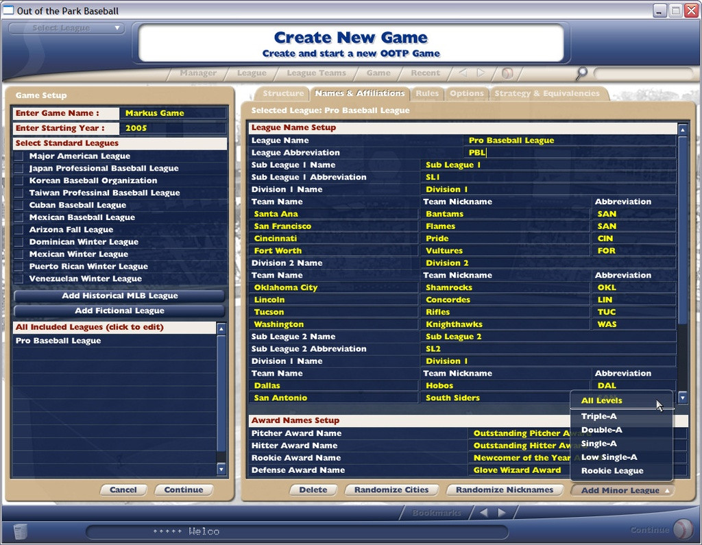 Out of the Park Baseball 2006 - кадр 11