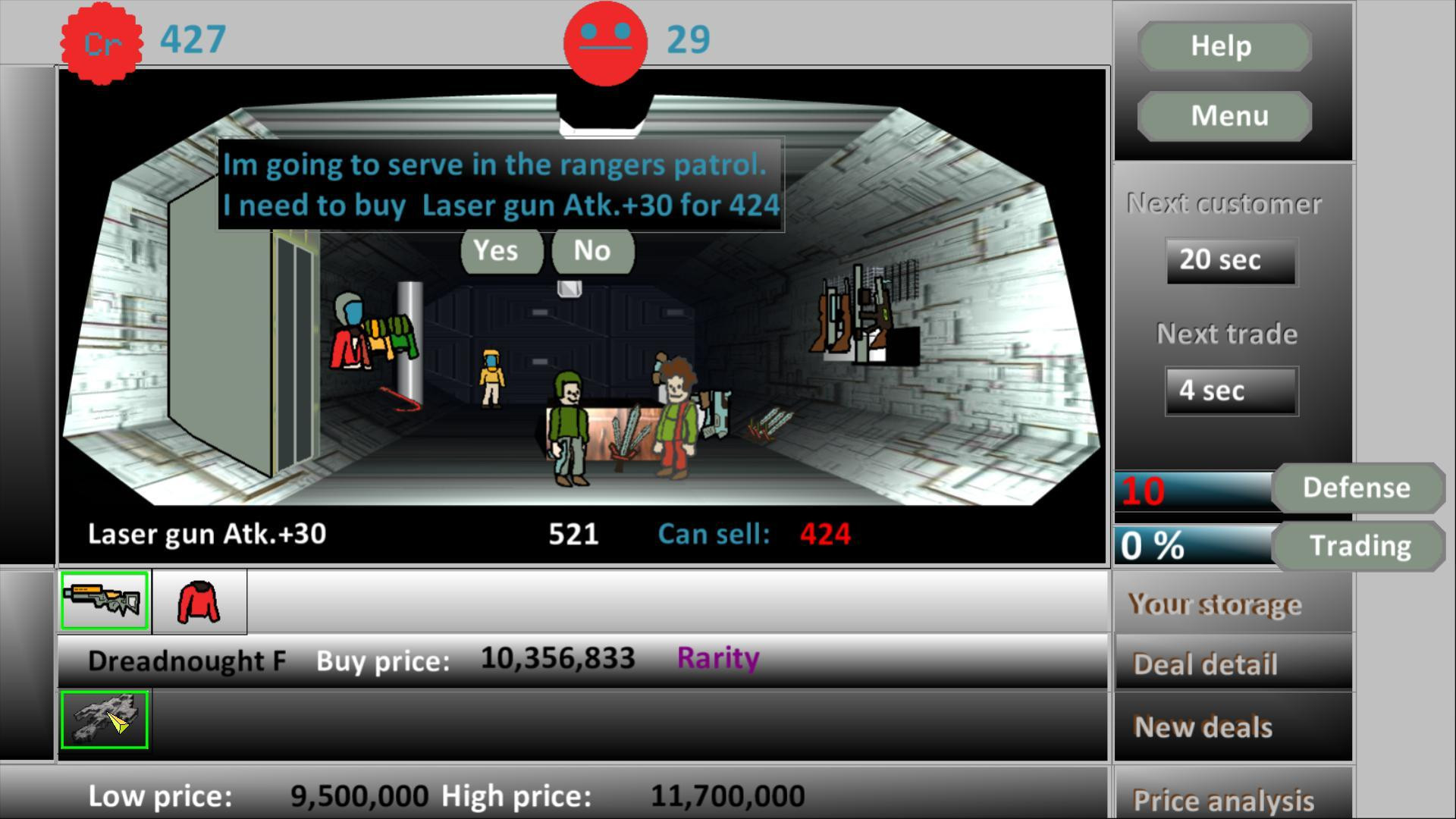 The Space barygan - space trading station sim (itch) - кадр 3