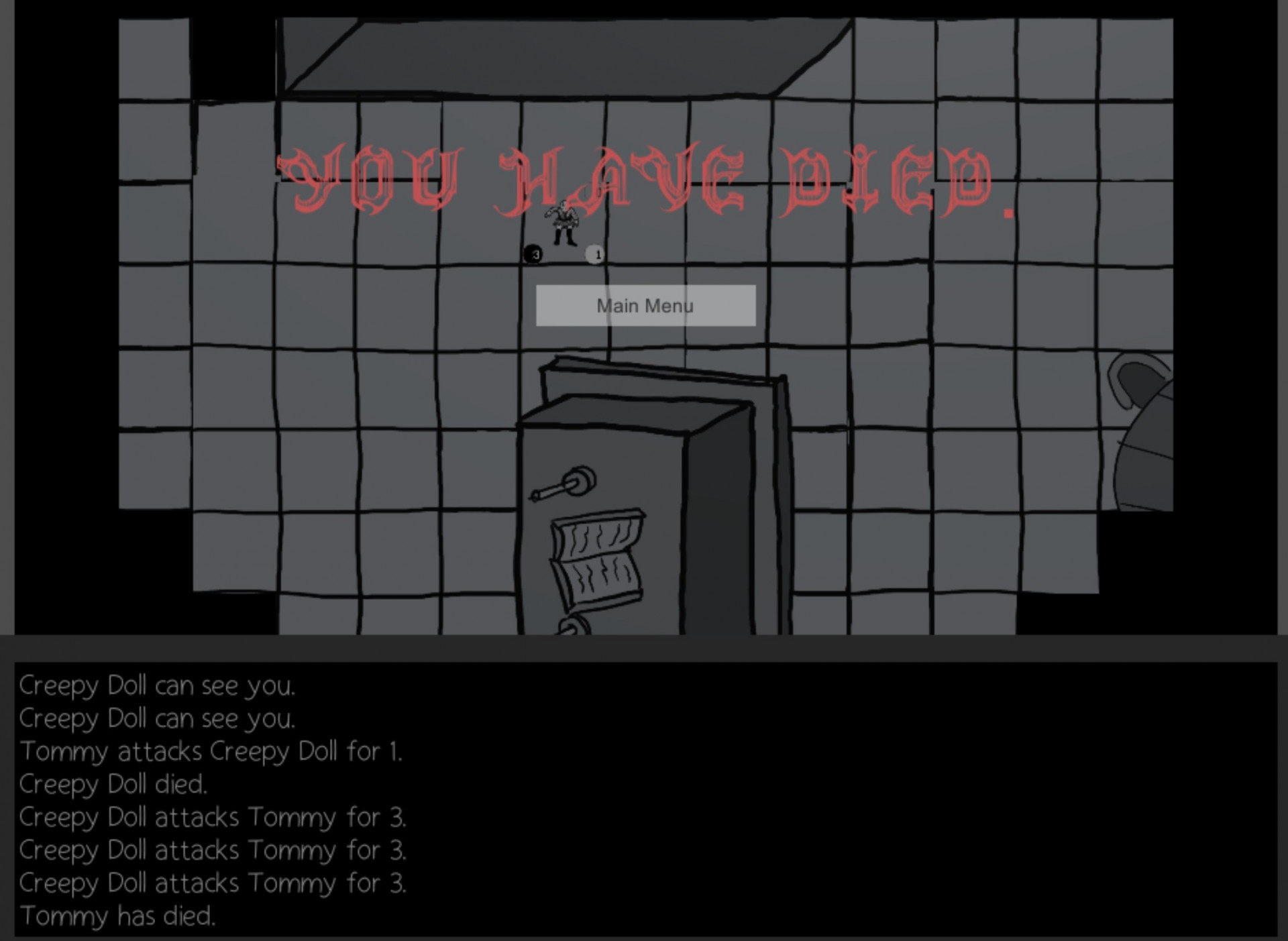 The House 2019 7DRL (itch) - кадр 2