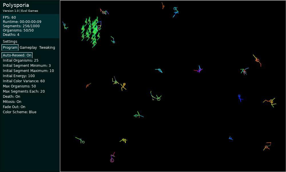 Polysporia: Swarming Evolution Simulator (itch) - кадр 3