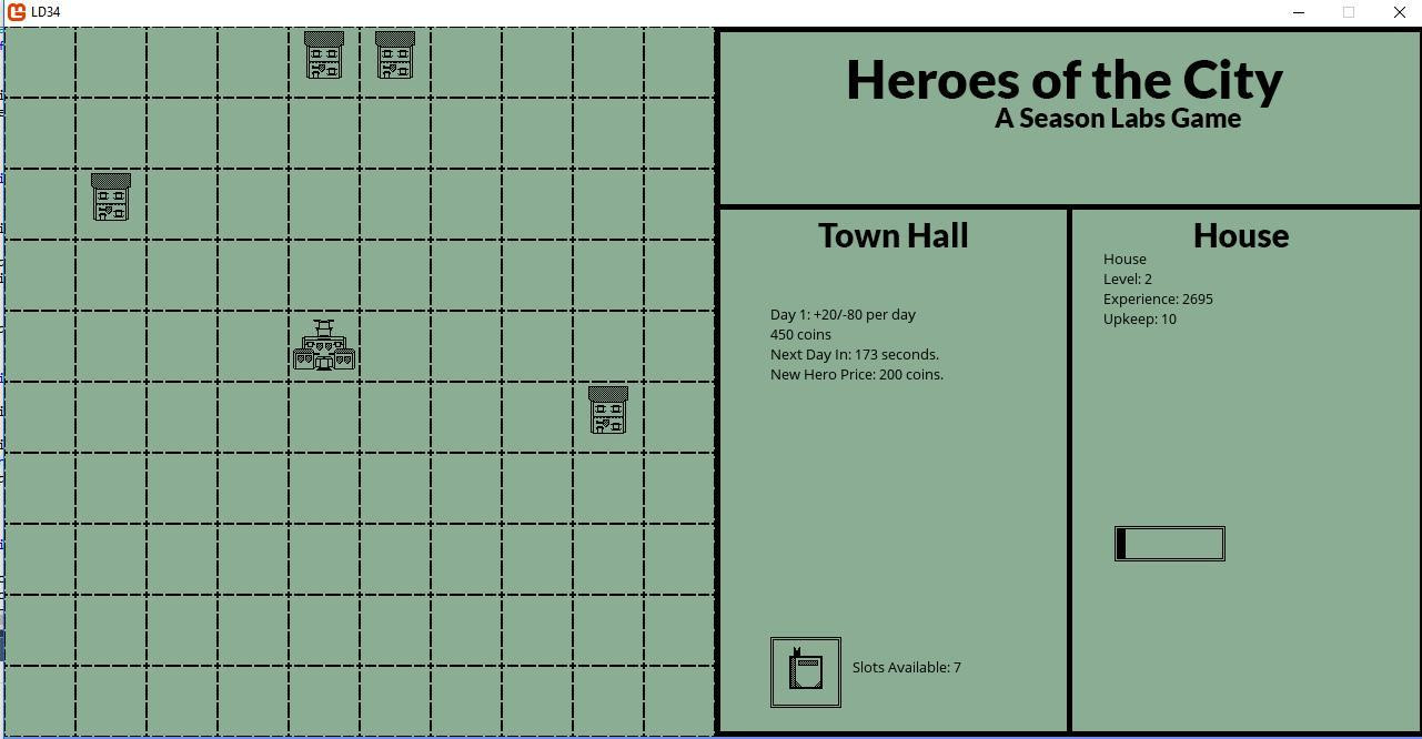 LD34 - Heroes of the City (itch) - кадр 2