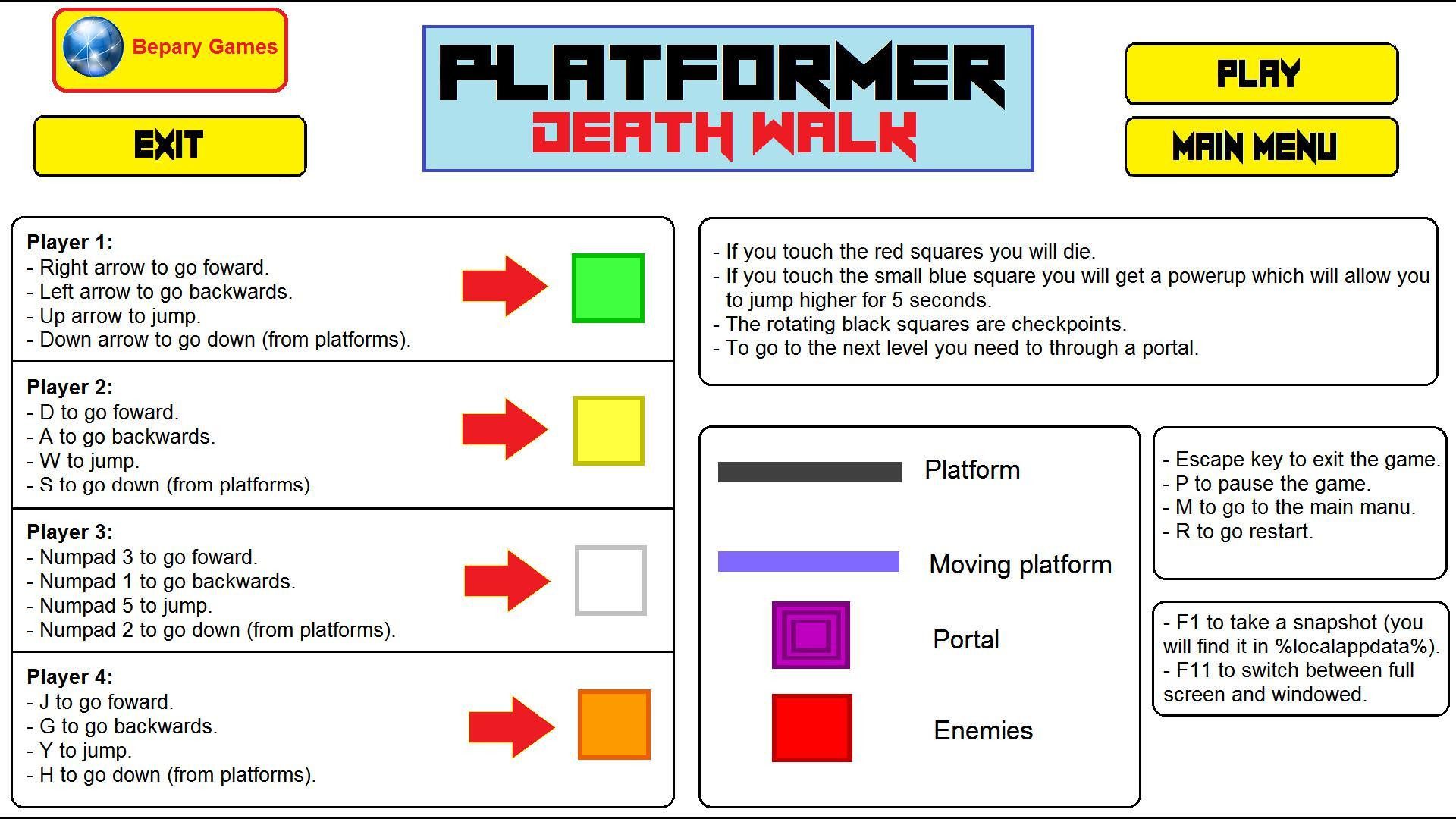 Platformer Death Walk (itch) - кадр 8
