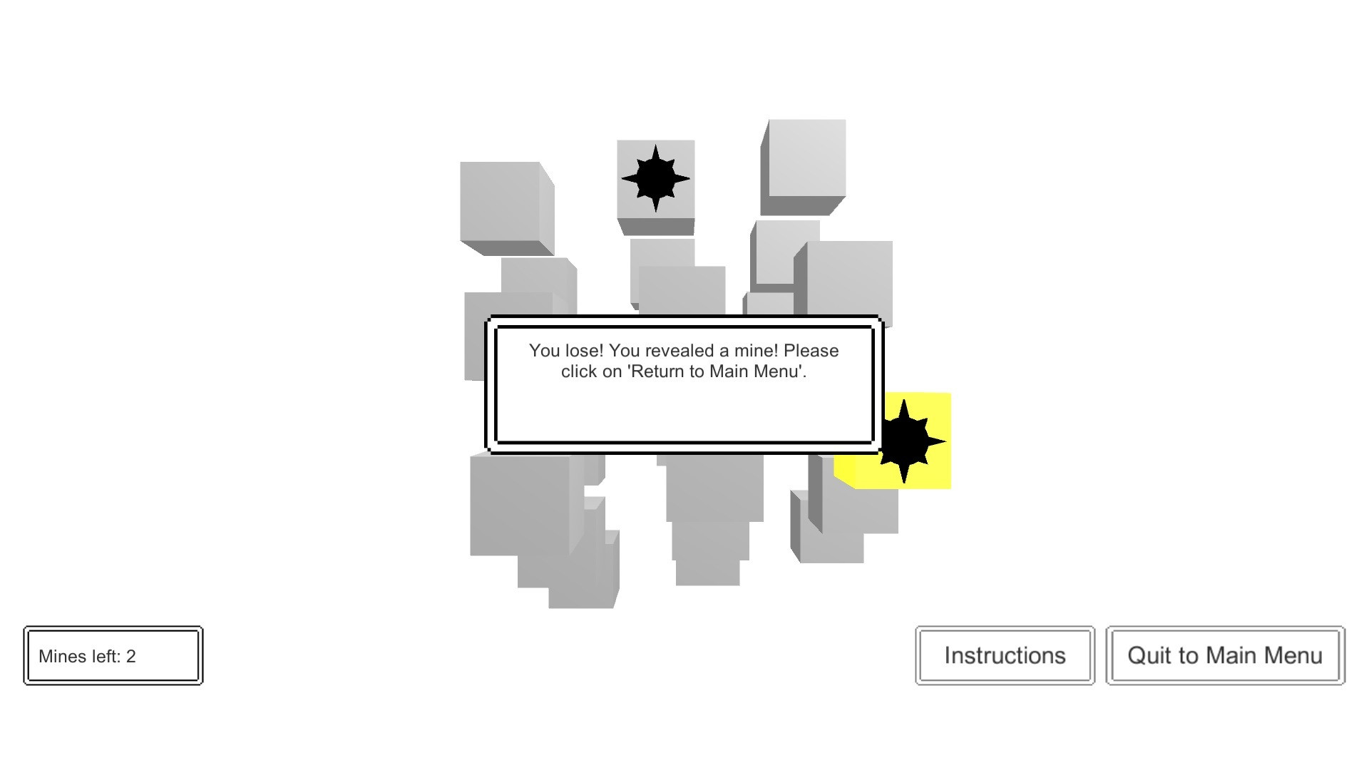 Minesweeper Cubed (itch) - кадр 3