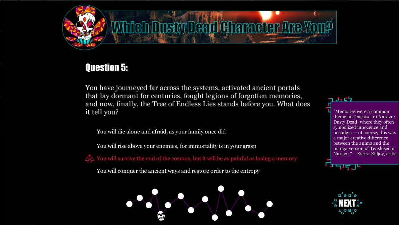 Viral Dusty Dead Identity Quiz (itch) - кадр 3