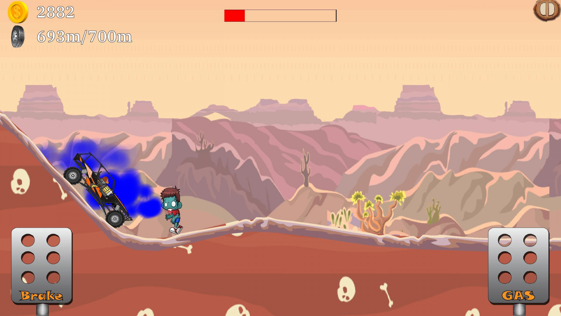 Racing The Undead - 2D Physics Racing (itch) - кадр 4
