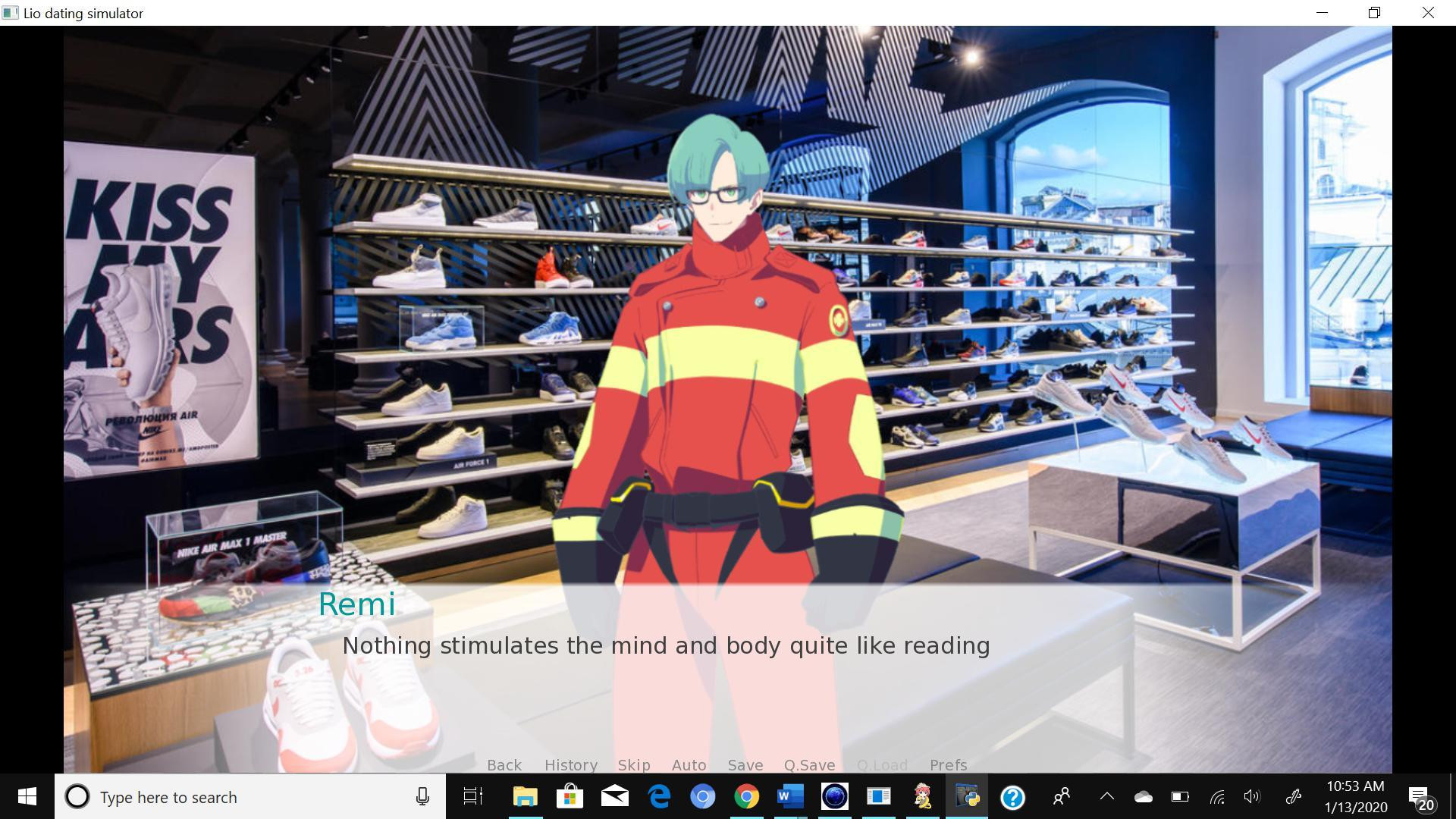 Lio Fotia dating Simulator- a Promare Fan Game (itch) - кадр 3