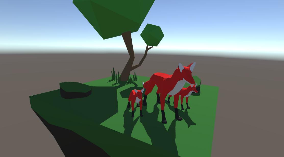 3D Low Poly Fox (itch) - кадр 1