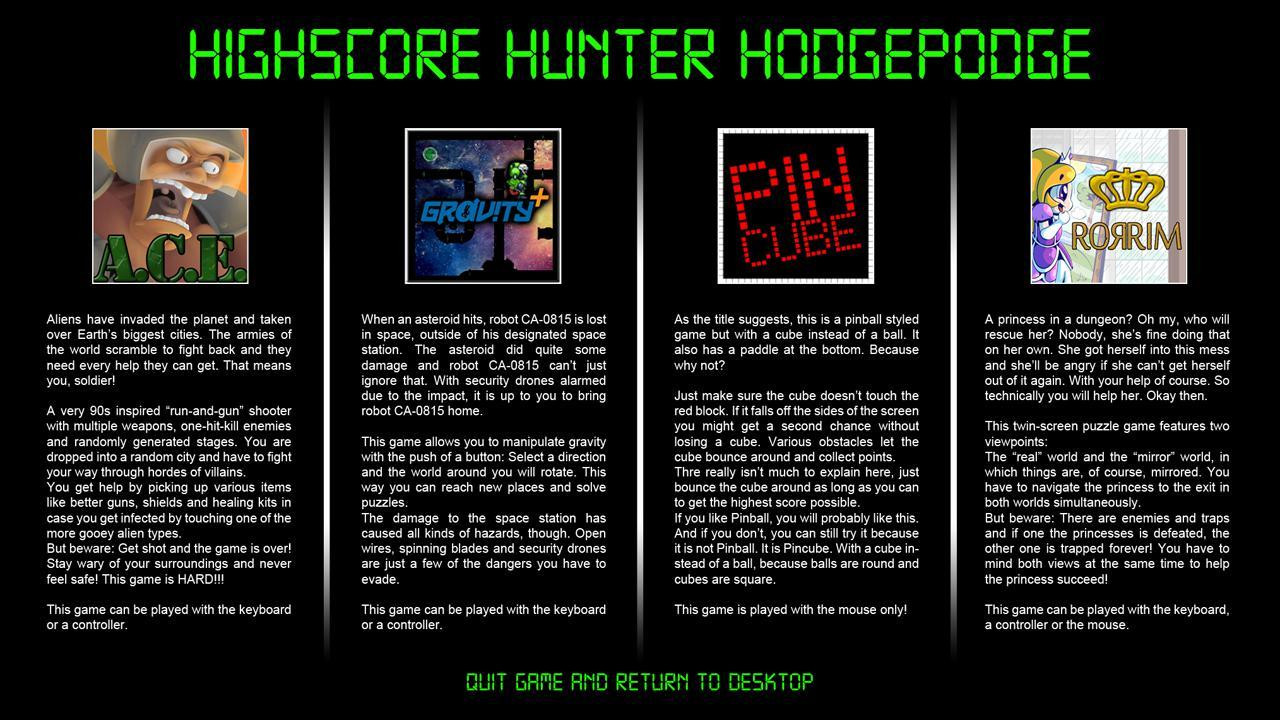 Highscore Hunter Hodgepodge (itch) - кадр 9