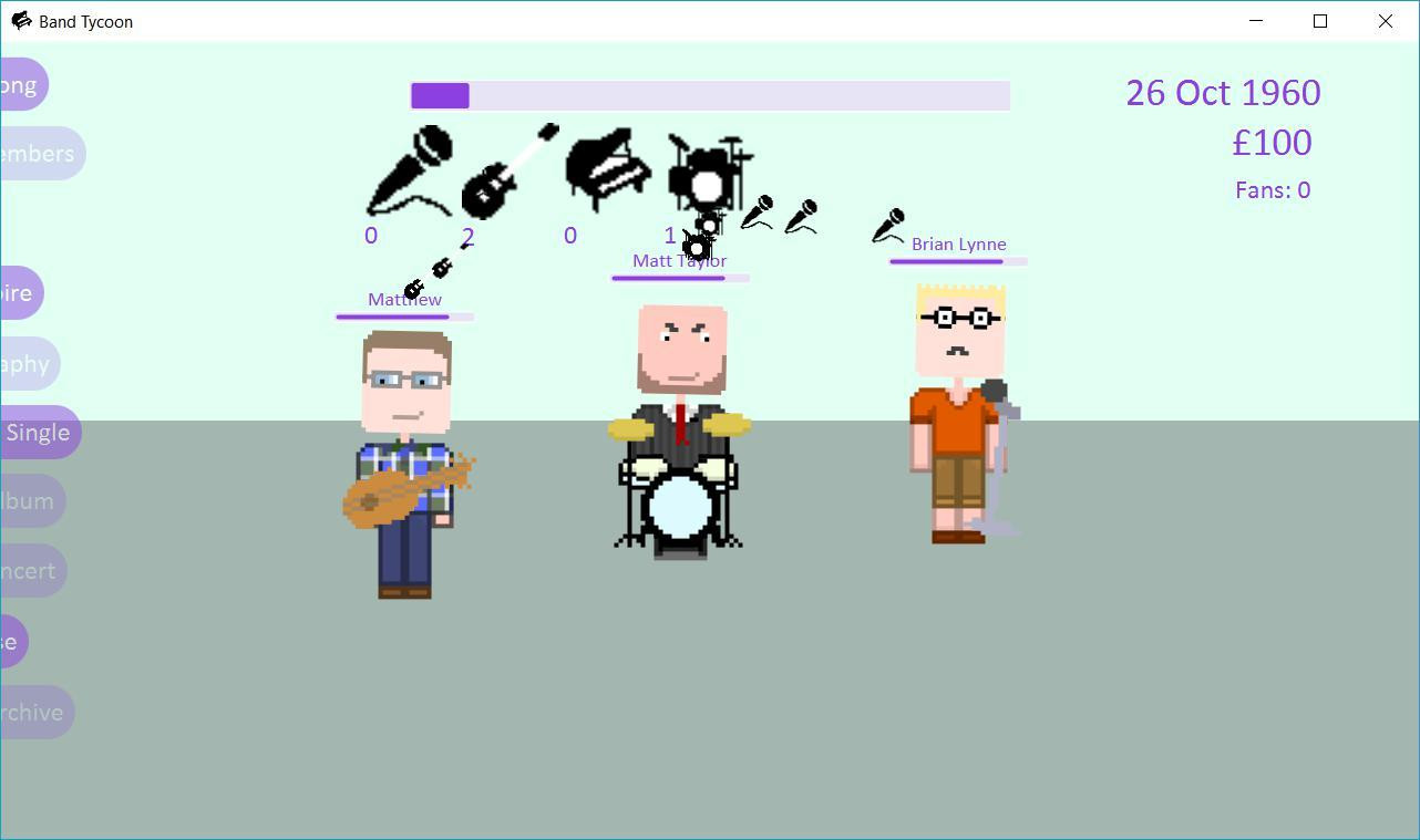 Rock Band Tycoon (Indev Build) (itch) - кадр 1
