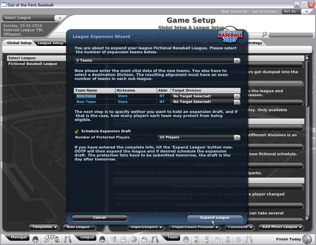 Out of the Park Baseball 2007 - кадр 10