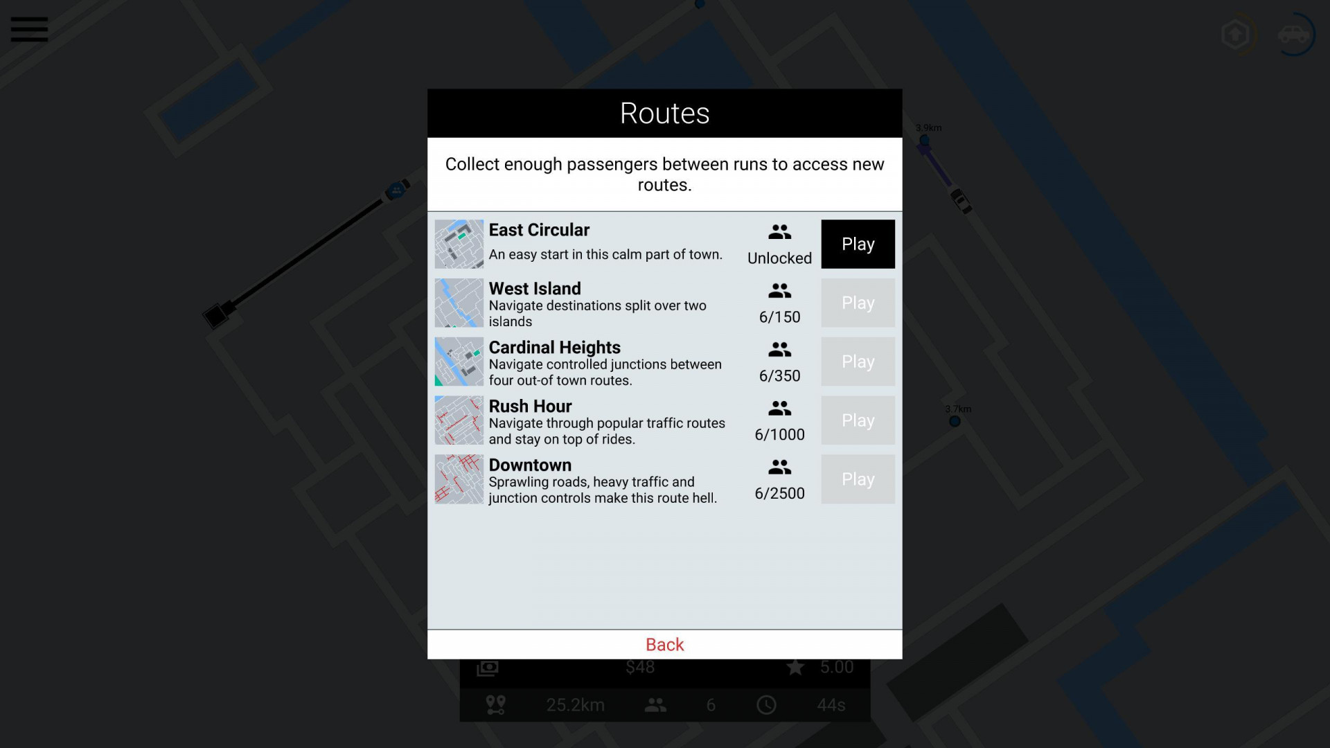 Routed: Ride Share Sim (Beta) (itch) - кадр 3