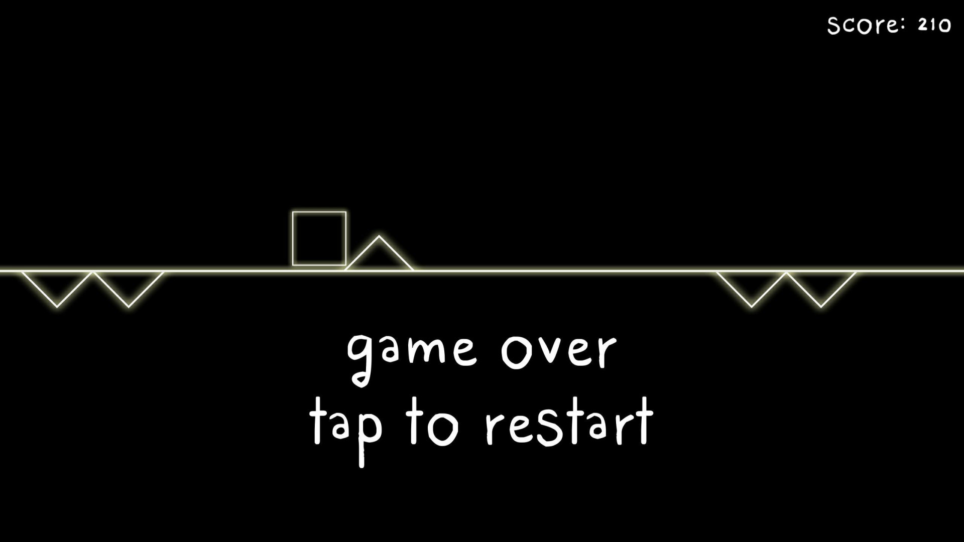 Infinite 2d line runner - avoid triangle obstacles - ready for release hypercasual game (itch) - кадр 5