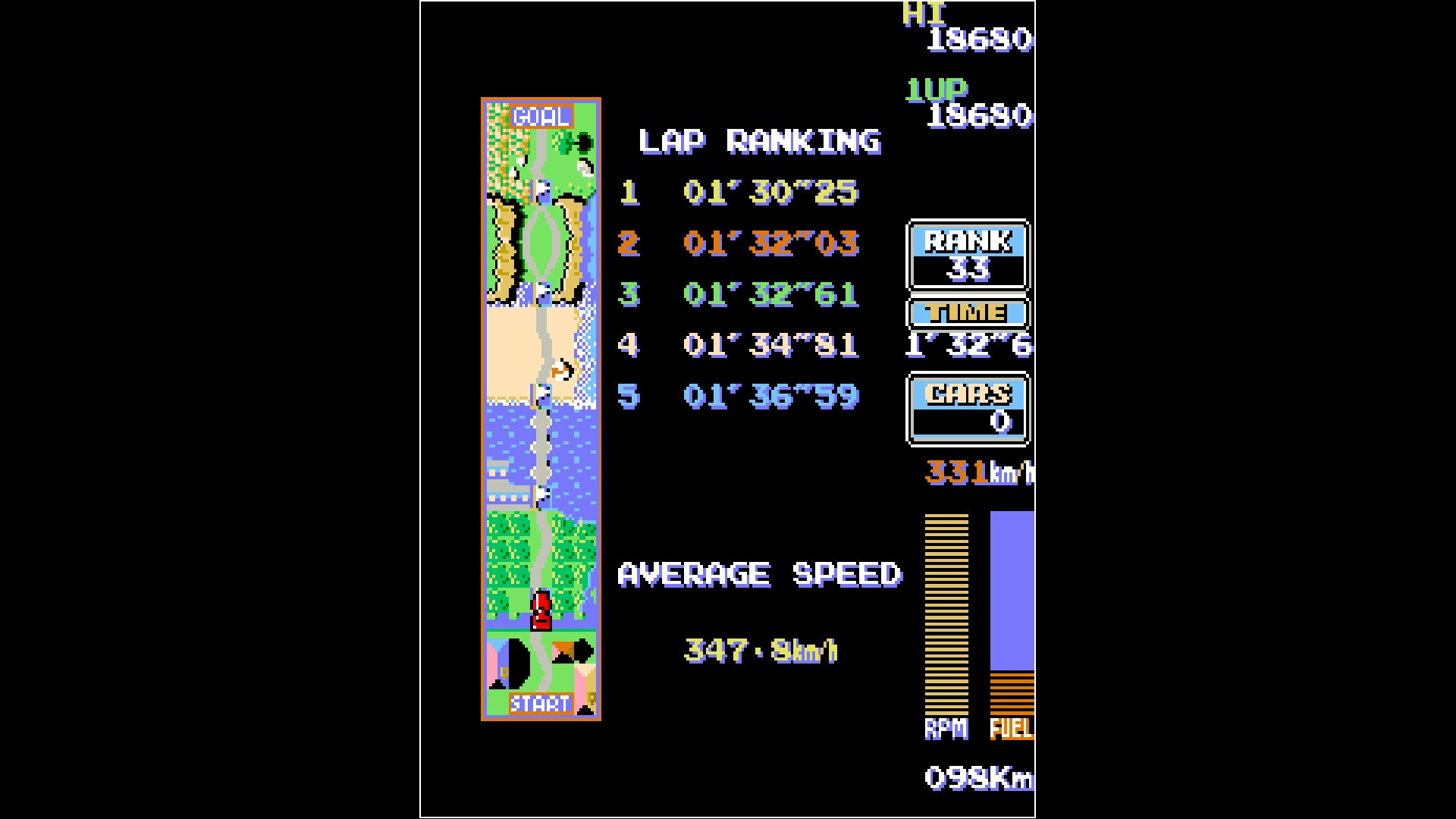 Arcade Archives ROAD FIGHTER - кадр 10