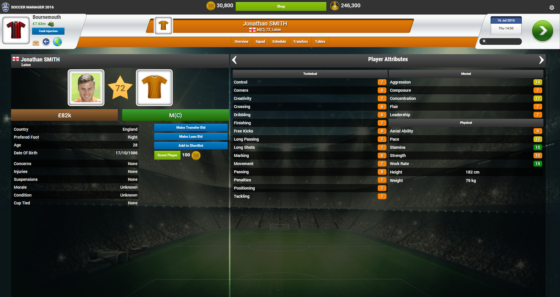 Soccer Manager 2016 - кадр 5