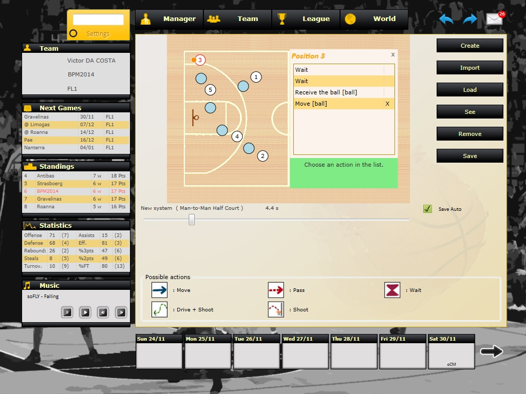 Basketball Pro Management 2014 - кадр 9