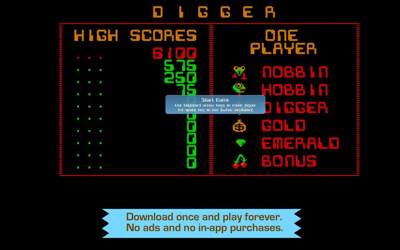 Digger - Classic arcade game - кадр 2