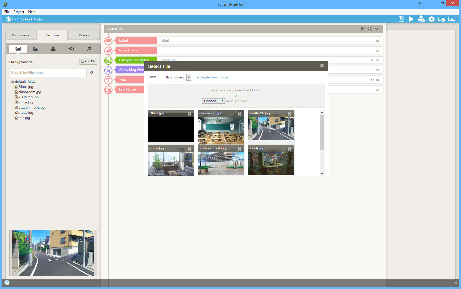 TyranoBuilder Visual Novel Studio - кадр 10