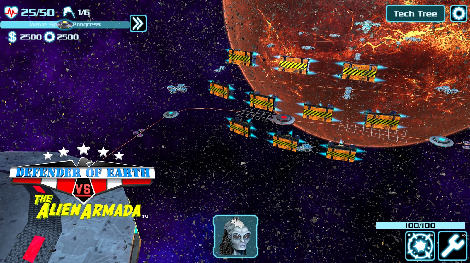 DEFENDER OF EARTH VS THE ALIEN ARMADA - кадр 13