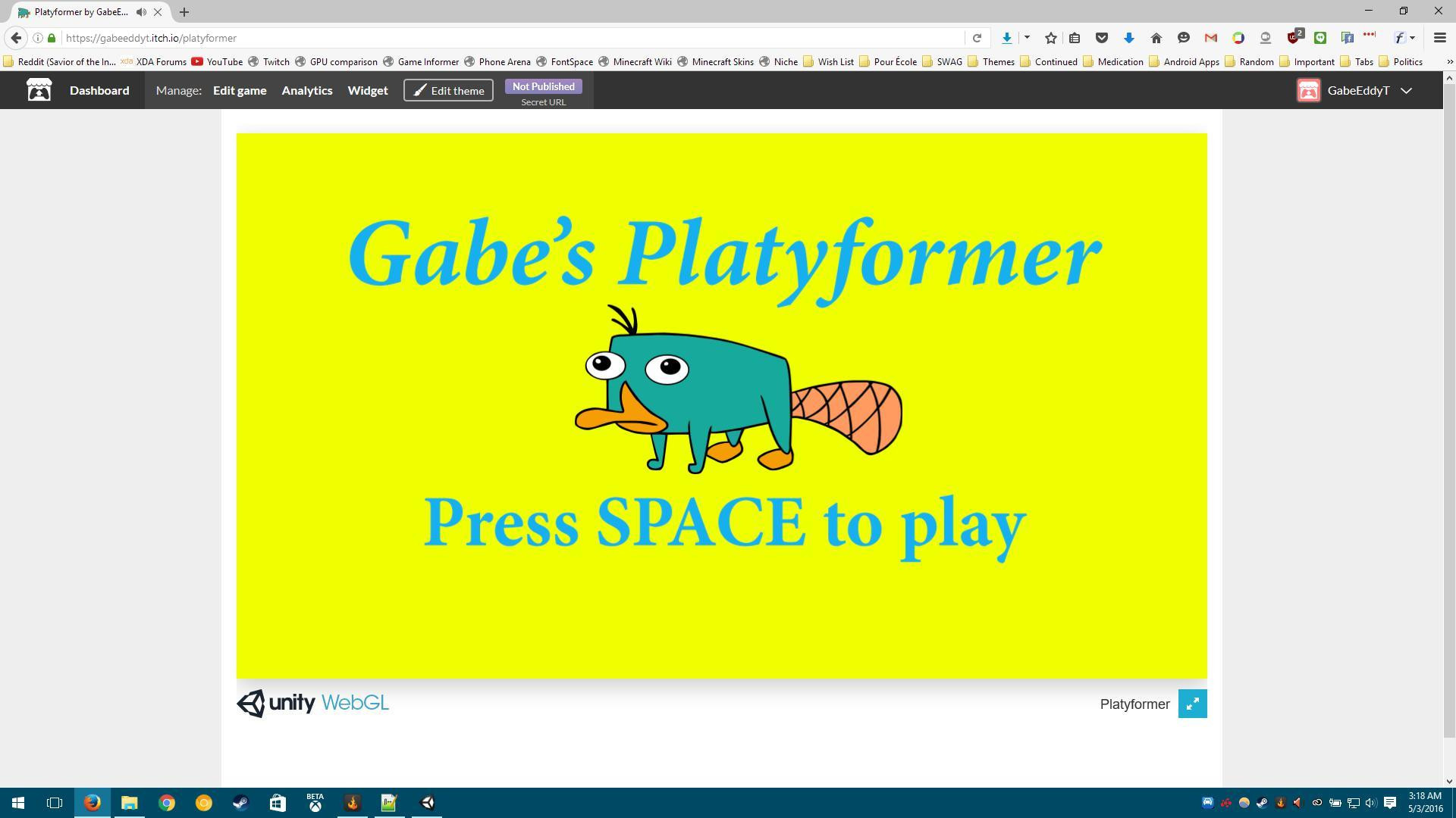 Platyformer (itch) - кадр 1