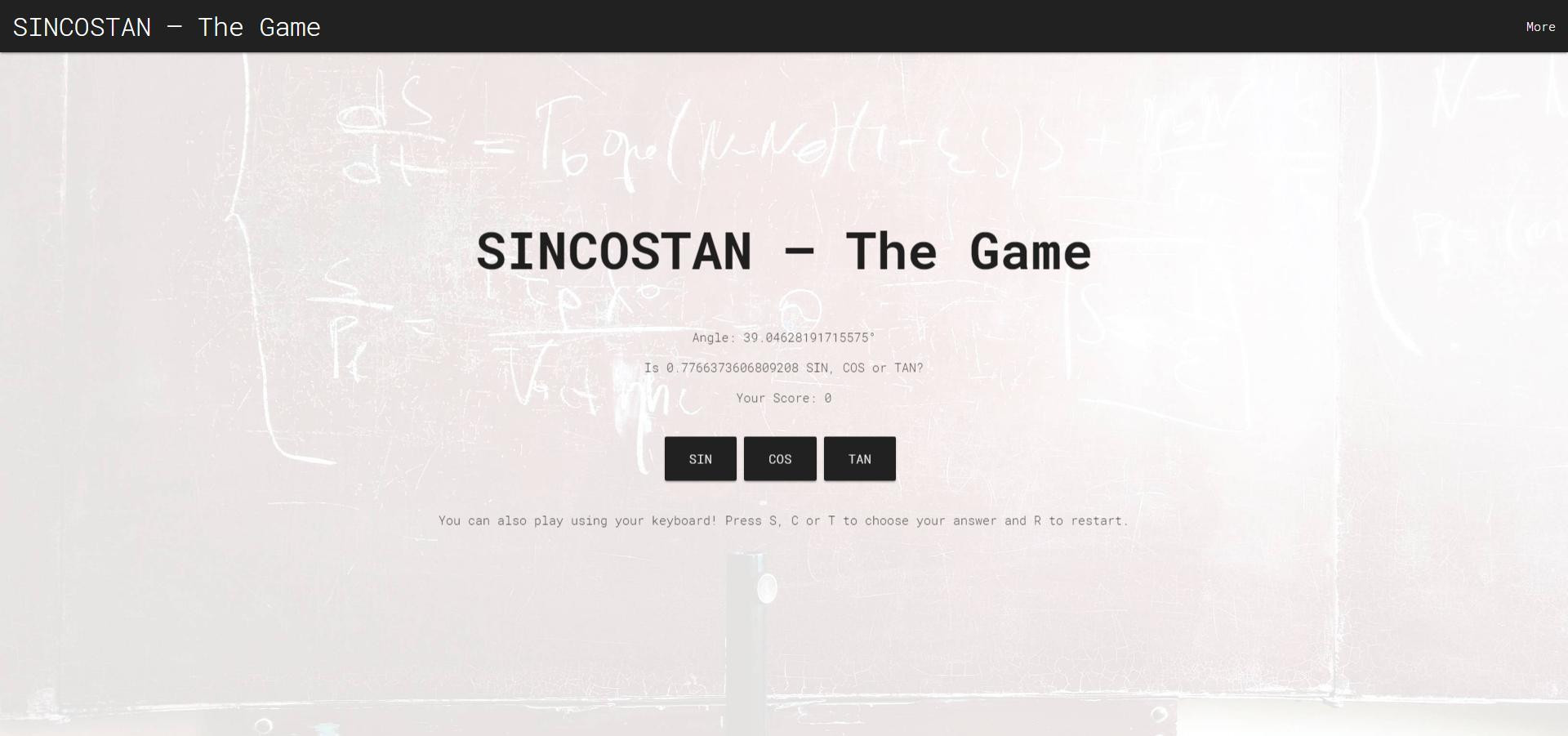 SINCOSTAN – The Game (itch) - кадр 2