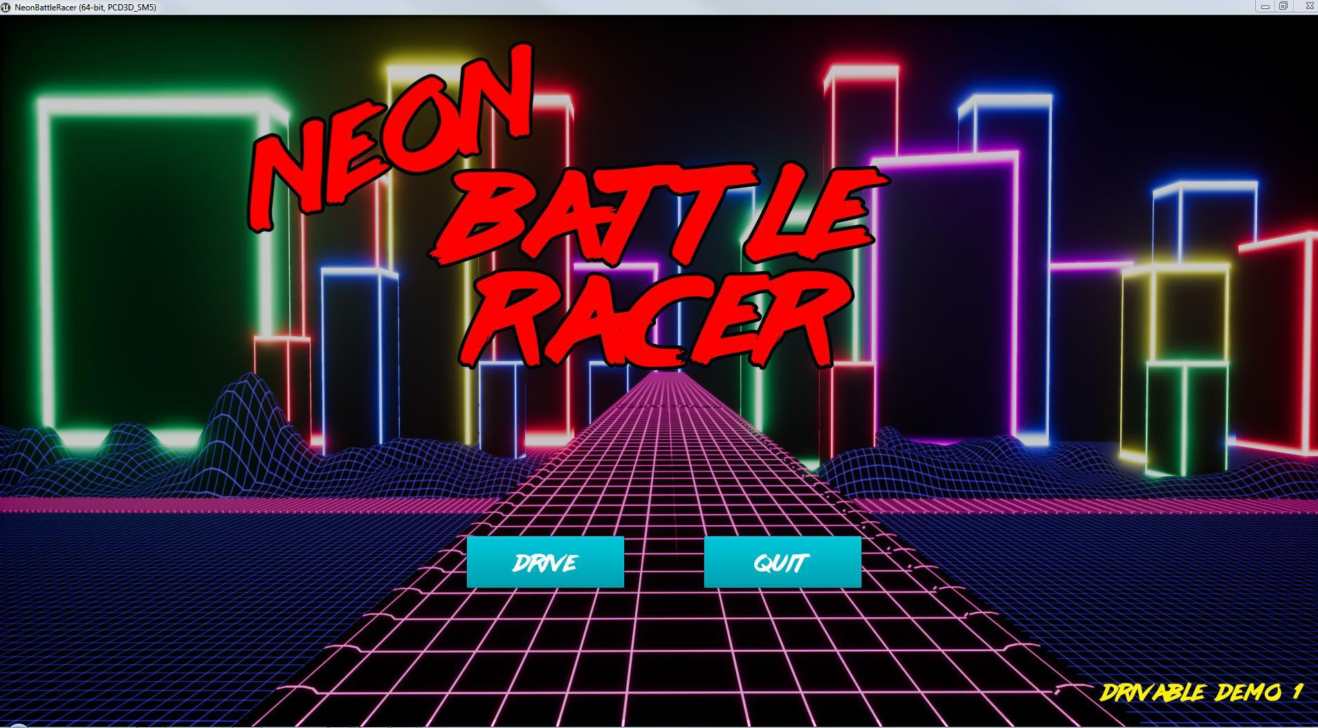 Neon Battle Racer Demo (itch) - кадр 2