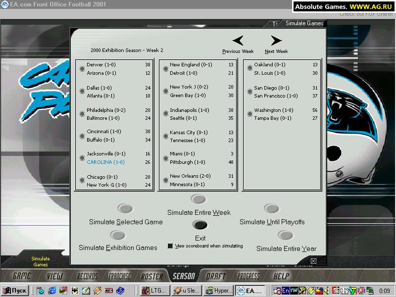 Front Office Football 2001 - кадр 11