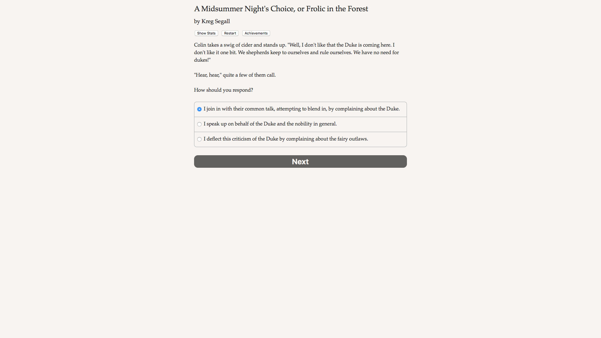 A Midsummer Night's Choice - кадр 5