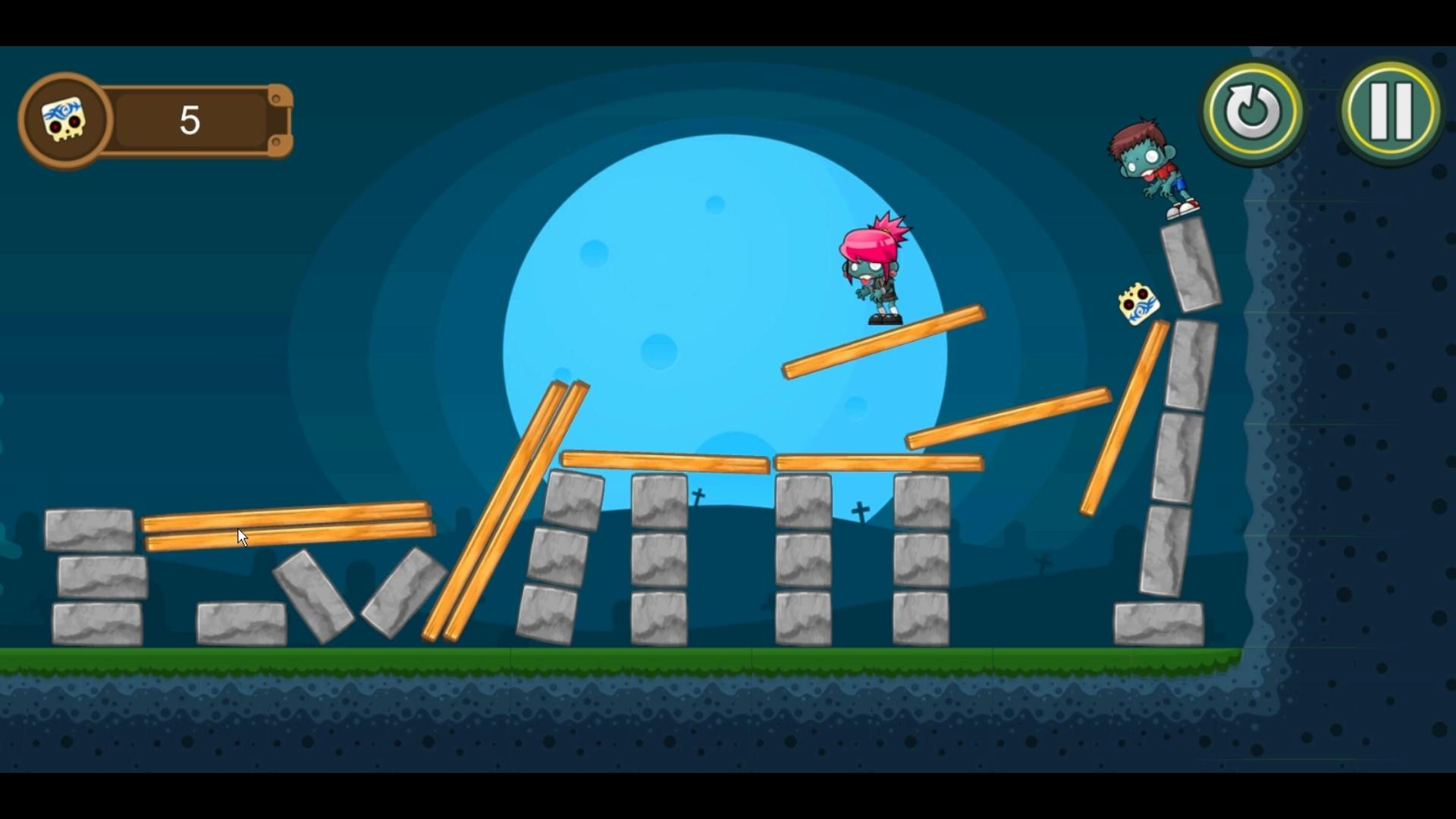 SlingSkull Zombies: Gravedigger - кадр 8