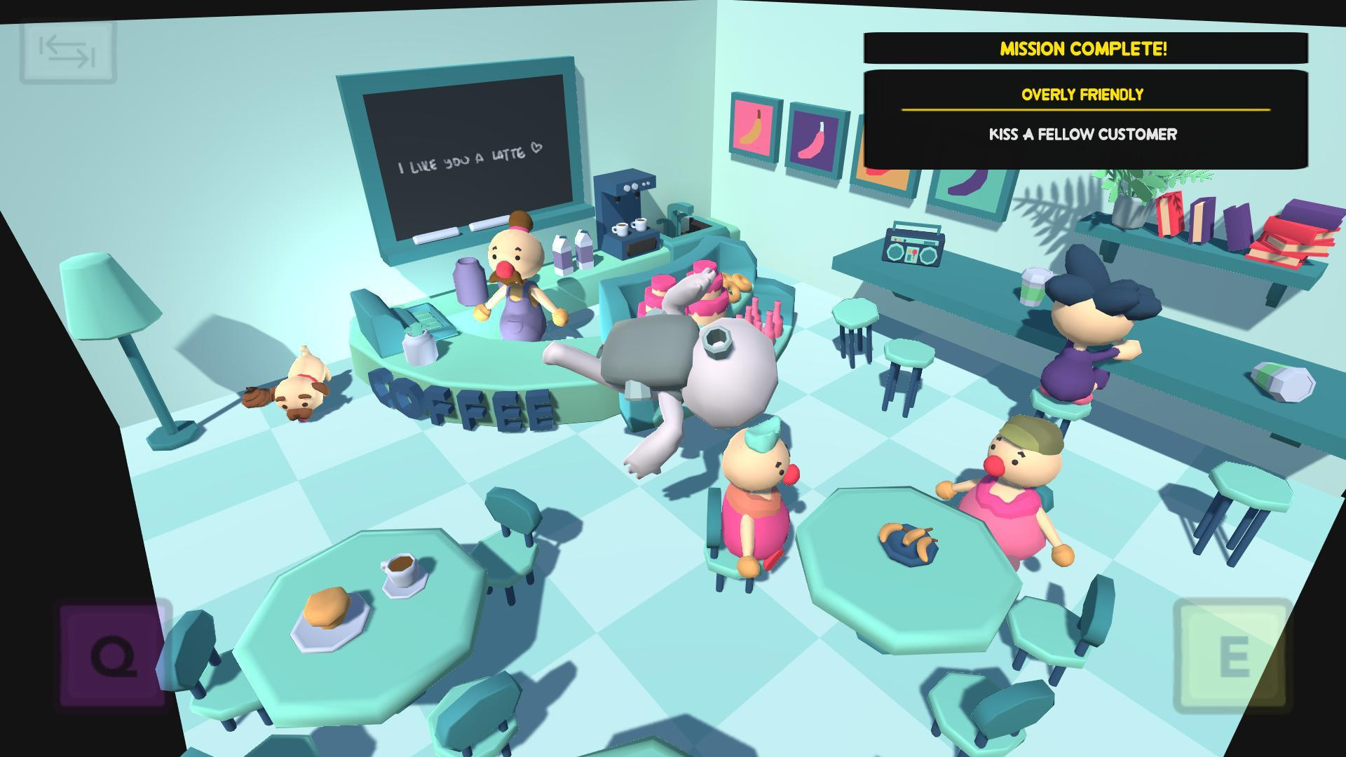 Space Co-op Qwop in a Coffee Shop (itch) - кадр 3