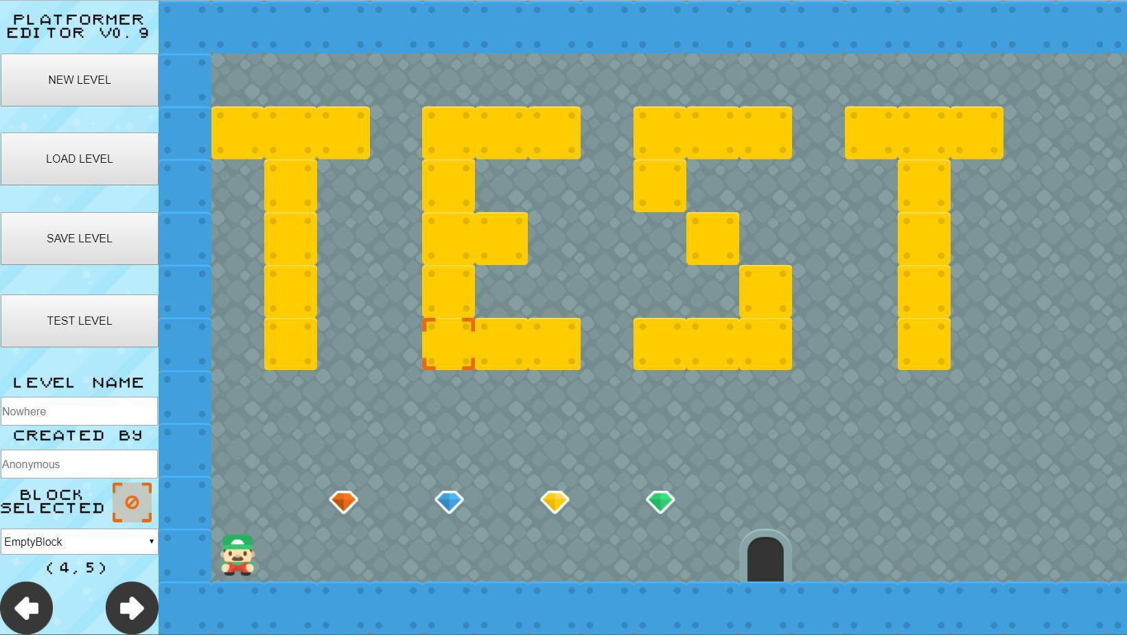 Platformer Editor (itch) - кадр 1