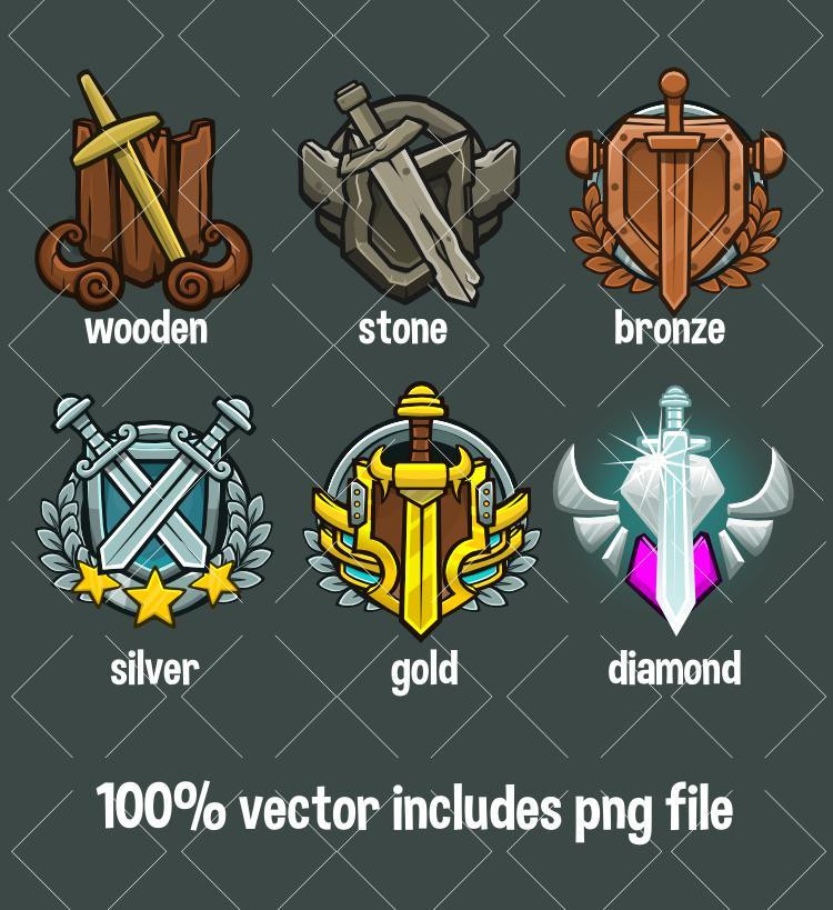 League badges (itch) - кадр 1