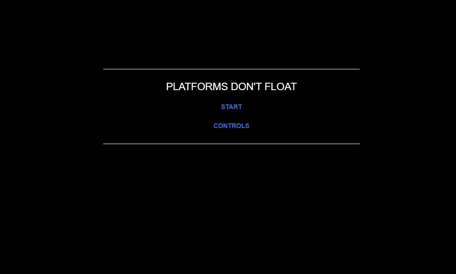 Platforms Don't Float (itch) - кадр 1