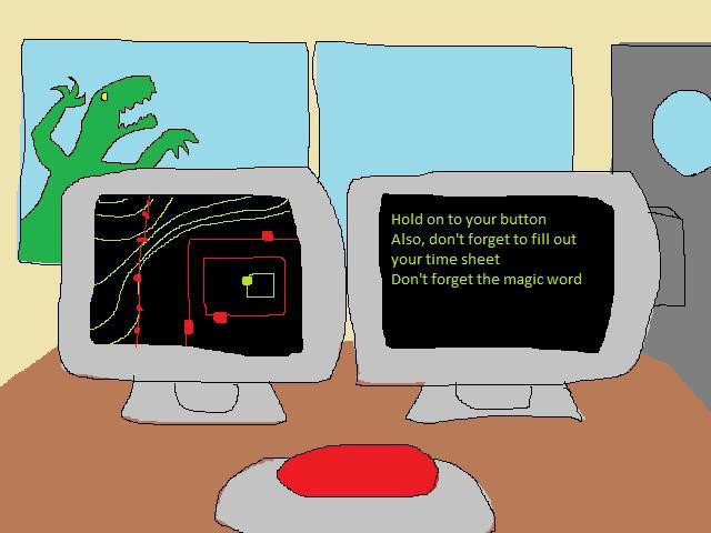 Hold on to Your BUTTON (itch) - кадр 1