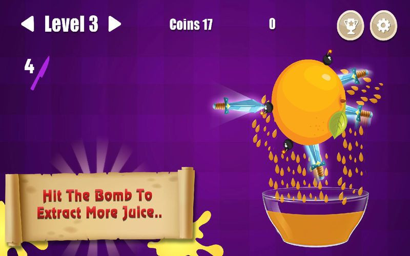 Juicy Knife Throw - Hit Splash - кадр 4