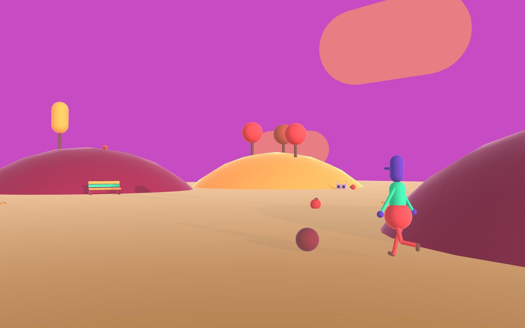 Dusk with a friend and a ball (itch) - кадр 3