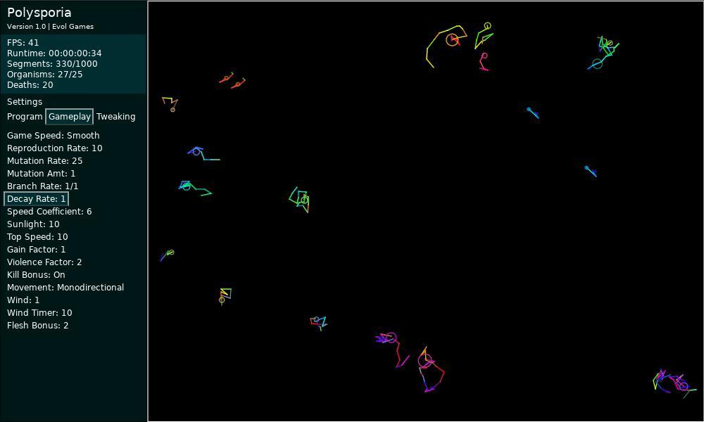 Polysporia: Swarming Evolution Simulator (itch) - кадр 5