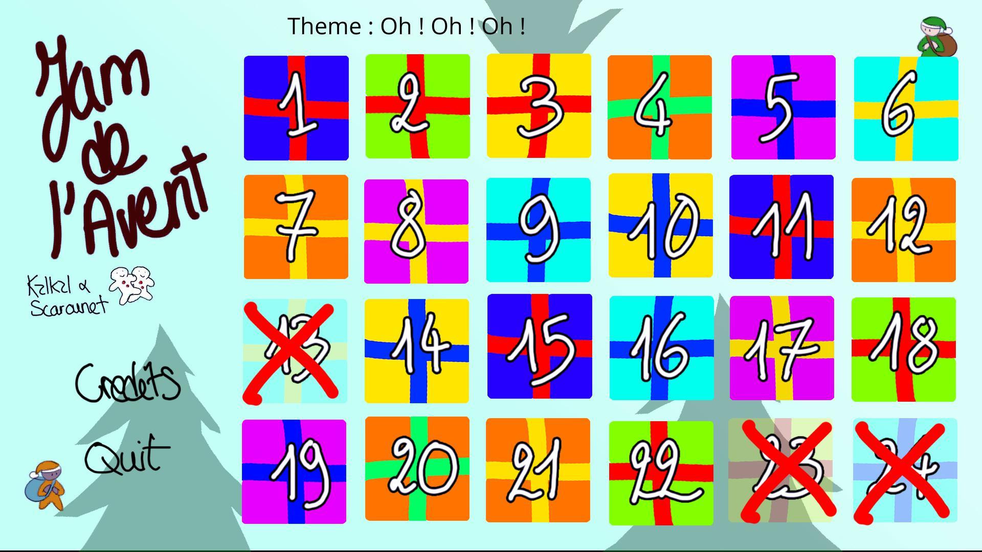 A game jam advent calendar (itch) - кадр 1